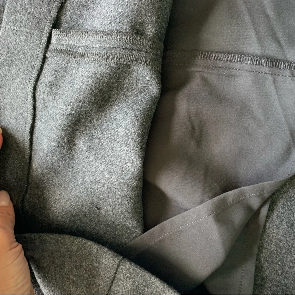 Wool blended high waisted mini skirt / dark gray / Uniqlo NWT - Picture 5 of 7